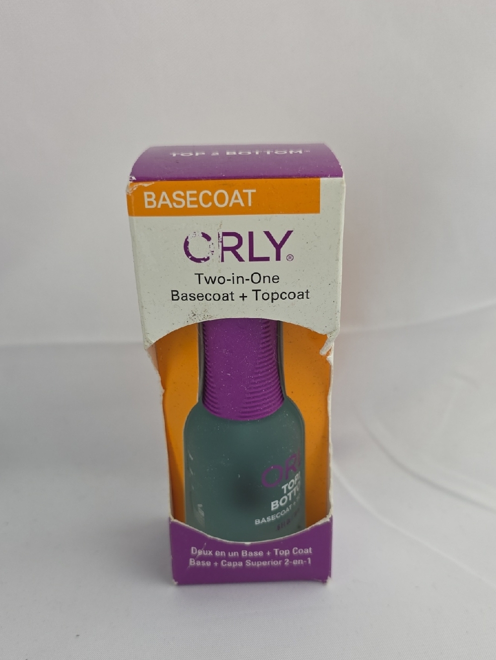 ORLY Two-in-One Basecoat + Topcoat - Purple Cap